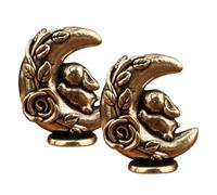 Magnetic Door Hinge, Mini Bunny Topper, 1.1x0.83 Inches Brass Hinge Decor with Sturdy Build, Animal Hinges Topper, Furniture Accessory with Cute Design, Hinges Cover for Cabinet and Closet