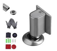 Magnetic Door Stopper, 2026 New Magnetic Door Stopper,No Drill Invisible Doorstops,Doors Wedge Stoppers,Wall and Floor Protection, for Interior Doors and Home Use (Silver,1PC)