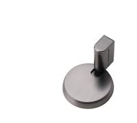 magnetic door stopper, Succión al suelo en dormitorios, sin necesidad de perforar. Puerta de baño con tope táctil, sin imán, con cierre mecánico automático.,for home(Gun gray)