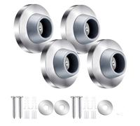 magnetic door stopper, Tope de puerta cóncavo de acero inoxidable con protector integrado y cubierta de pomo de goma gris.,for home