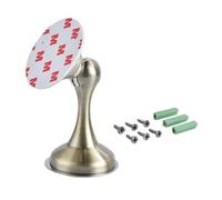 magnetic door stopper, Tope de puerta magnético de acero inoxidable con adhesivo y soportes ocultos. Se instala en suelo o pared sin necesidad de clavos.,for home(Green bronze)