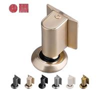 Magnetic Door Stopper, Upgrade Magnetics Doors Stoppers for Bottom, 2025 Upgrade No Drilling Doors Stop with Strong Magnet, Magnetic Gate Stops Door Catch Holder Keep Gate Open. (GOLDEN)