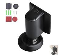 Magnetic Door Stopper, Upgrade Magnetics Doors Stoppers for Bottom, No Drill Invisible Doorstops for Inside Door, Duty Magnetic Catch Holder To Keep Doors (Black)