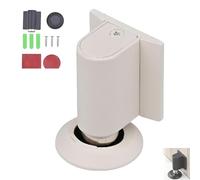 Magnetic Door Stopper, Upgrade Magnetics Doors Stoppers for Bottom, No Drill Invisible Doorstops for Inside Door, Duty Magnetic Catch Holder To Keep Doors (White)