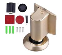 Magnetic Door Stopper, Upgrade Magnetics Doors Stoppers for Bottom, No Drill Invisible Doorstops for Inside Outside, Magnetic Door Stops Door Catch Holder Keep Door Open (Gold)