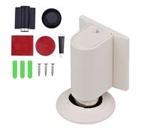 Magnetic Door Stopper, Upgrade Magnetics Doors Stoppers for Bottom, No Drill Invisible Doorstops for Inside Outside, Magnetic Door Stops Door Catch Holder Keep Door Open (White)