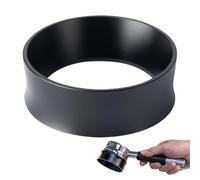 Magnetic Dosing Funnel, Lightweight Espresso Distributor, 2x1 Inches Tool with Strong Magnet, Anti-Spill Metal Funnel, Tamping Accessory with Silver Style, Brewing Ring for Machine Cafe