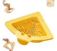 Magnetic Drain Filter Basket, Food Waste Collector, No-Drill Triangular Sink Strainer, Automatic Pop-Up Bottom, Suitable for Kitchen Sinks