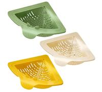 Magnetic Drainage & Filter Basket, Punch-Free Triangular Sink Strainer with Twist-Open Bottom, Strong Magnetic Fix, Food Scraps Catcher for Washing Fruits & Vegetables (Mix)
