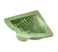 Magnetic Drainage & Filter Basket, Punch-Free Triangular Sink Strainer with Twist-Open Bottom, Strong Magnetic Fix, Food Scraps Catcher for Washing Fruits & Vegetables (Green)
