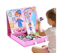 Magnetic Dress Up Puzzle: de de Doble Cara simulada, de Vestir para niños, Actividad magnética para niños, magnético Reutilizable con múltiples Personajes | Juguete CREA