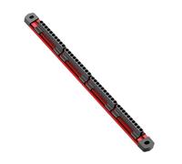 Magnetic Drill Bit Holder - Aluminum Alloy 40 Slot 410mm Wall Mount | Screwdriver Bits Storage Organizer Rack | Space Saving Tool Management Station For Garage Basement Home Toolhouse Power