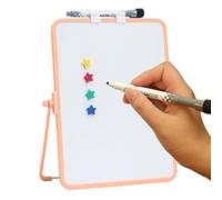 Magnetic Dry Erase Whiteboard - Heavy Duty Aluminum Frame | dDouble Sided Notepad 360 Rotating Stand | Desktop Board Wall Mountable Memo Pad Markers Kit for Workplace School Classroom Home Kitchen