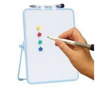 Magnetic Dry Erase Whiteboard - Heavy Duty Aluminum Frame | dDouble Sided Notepad 360 Rotating Stand | Desktop Board Wall Mountable Memo Pad Markers Kit for Workplace School Classroom Home Kitchen