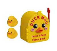 Magnetic Duck Mailbox for Cruise Door - Three Dimensional Cabin Postbox, Magnetic Ship Vessel Messenger with Two Figures, Fun Sturdy Personalized Storage Bin, Ideal for Family Sailor Kids Room