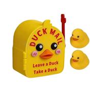Magnetic Duck Mailbox, Wall Mount Letter Holder Decor, 4.13x3.27x3.07inch Postal Drop Slot with Magnet, 3D Printed Wall Ornament Set, Duck Cute Nautical Style, Cruise Cabin Door Decoration Use