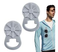 Magnetic Eyeglass Holder - 2 Pieces Magnetic Eyeglass Holder for Clothes,Silicone Eyewear Strap Alternative Hanger Fashion Travel Outdoor Clothes Hiking Beach Women, gris, riferimento alla