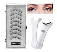 Magnetic Eyelashes - 2 pares false Eyelashes with Applicator, Natural No Glue Lashes For Long-Lasting Eye Makeup For Women And Girls Magnetic Eyelashes Kit - Includes 2 Pairs Of Natural False