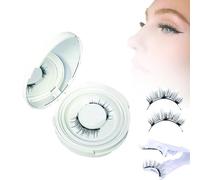 Magnetic Eyelashes, Magnetic Eyelashes with Applicator, Reusable Magnetic Eyelashes, Eyelash Magnetic Eyelashes, Easy to Put on, No Glue Or Liner Needed (02)