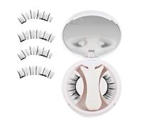 Magnetic Eyelashes Set Cosmetic, False Cluster Aid, Applicator Tool with Smooth Texture, Radiant Accessory with Modern Style, Beauty Solution for Women Girl Beginners Beauty Volume Travel