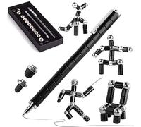 Magnetic Fidget Pen, Bolígrafo Magnético Multifuncional, Juguete Antiestrés, Negro