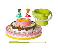 Magnetic Fishing Game - Electric Magnetic Rotating Musical Cake Toys | Board Fishing Game for Kindergarten and Classroom, Homeschooling Early with Childhood Travel, Home Pool Fun