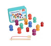 Magnetic Fishing Game Set | Wooden Toy for Fine Motor Skills Development | 2-6 Years Old Kids Fishing Game