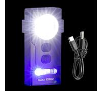 Magnetic Flashlight, recargable Flashlight Key Chain, Long Battery Life Clip, Adjustable Beam, Multifunctional Mini antorcha para exterior Hiking, Safety Warning, Camping,