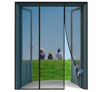 Magnetic Fly Screen Door 170x220cm- Self Sealing Door Mesh Heavy Duty, Hands Free Mesh Net Partition Keeps Bugs Out - Pet and Kid Friendly