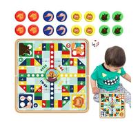 Magnetic Flying Chess Game, Foldable Pocket Board Game Built-In Magnets, Fun Strategy Games, Perfect for Kids and Adults, Ideal Family Games Night, Travel, Parties, Classroom Play, 14cm Multicolor