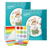 Magnetic Fraction Demonstration Book, Magnetic Fraction Tiles for Math Learning, Math Master Set, Suitable for Both Homes and Schools (2 Pcs)
