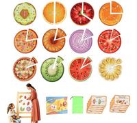 Magnetic Fraction Tiles & Circles Set,Magnetic Fraction Educational Puzzle