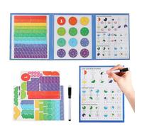 Magnetic Fraction Tiles - Puzzle Set for Learning | Early Education Toy with Color Coded Pieces, Classroom Homeschool Travel Playroom Car Trip Holiday Birthday Boys Girls Aid