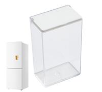 Magnetic Fridge Pen Holder Storage Box - 3.94x2.36x1.57in Acrylic Organizer With Lid, Multifunction Storage Case, No Drill Installation, Space Saving Container | Fridge For Pens Tools Kitchen