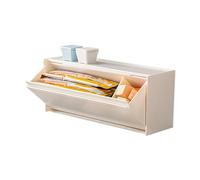 Magnetic Fridge Storage Box - Fridge Organizer, No Drilling Refrigerator Side Storage Rack, Kitchen Magnetic Teabag Holder Box | For Home Apartment Bedroom Bathroom Cabinet Door Pantry Countertop