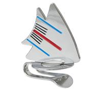 Magnetic Golf Hat Clip | Zinc Alloy 3-Line Ball Sight Marker 3.25x3cm Secure Cap Attachment Divot Alignment Tool Practice Training Course Game Backyard Sports Accessory Competition Recreation Aid