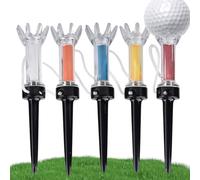 Magnetic Golf Tees - 360 Degree Magnet Tee, Unbreakable Practice Gear, Rope Connection Bounce Design, Indoor Training Accessory, Sports Equipment Category, Blue For Men Women