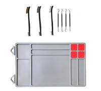 Magnetic Gun Cleaning Mat with Tray Beige/42x25CM