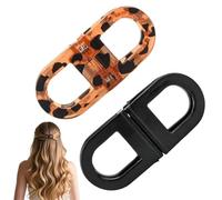 Magnetic Hair Clips Set of 2, Magnetic Hair Clips Non Slip Hair Clips for Women, 2 in 1 Seamless Design for Simple Daily Hairstyles, Non-Marking