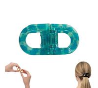 Magnetic Hair Clips, Strong Hold Magnetic Styling Clips, No-Crease Sectioning Clips for Salon, Home & Everyday Hairstyling (Blue)