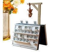 Magnetic H'angman Game Book, ' H'angman BoardGame, 3D Printed Vocabulary Words Spelling Challenge Table Game, Decorative Bookshelf Strategy Games for Adults and Families