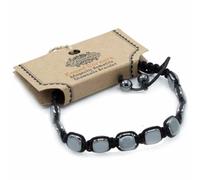 Magnetic Hematite Shamballa Bracelet - Round Corners
