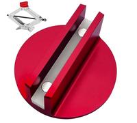 Magnetic Jack Pad - Grooved Frame Rail Adapter for Lifting | Anodized Orange Aluminum with Rare Earth Magnetism & Protective Slot Recess for Coupe, Sedan, Hatchback and Maintenance Garage