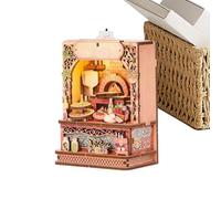 Magnetic Kit 3D Cute Magnetic Wooden PuzzleMini Wooden House Model
