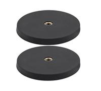 Magnetic Light Bar Mounts, Vehicle Lighting Bracket Set, Internal Thread Base Holders with Strong Grip, Steel Fastener Supports with Anti Slip Contact, Automotive Mounting Accessory for Stability