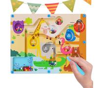 Magnetic Maze Puzzle Board, Stem Learning Toy, Matching Game Activity, Hand-Eye Coordination Builder, Educational Tool Suitablefor Toddler, Preschoolers, Boys, Girls