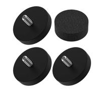 Magnetic Mount, Fridge Calendar Holder, Digital Calendar Rack, No Punching Stable Bracket, Home Apartment Use, 1.69x1.69x0.87 Inches, Black Color, 3 Pieces with Sponge Pad
