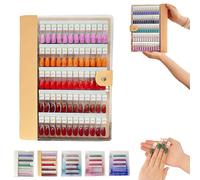 Magnetic Nail Swatches Book, 120/180/240 Nail Color Display, Professional Removable Magnet Organizer with Nail Book for Manicurists & Salon Design (Apricot,120Pcs)