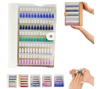 Magnetic Nail Swatches Book, 120/180/240 Nail Color Display, Professional Removable Magnet Organizer with Nail Book for Manicurists & Salon Design (White,120Pcs)