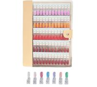 Magnetic Nail Swatches Book, 120 Nail Color Display Book, 2025 New Nails Color Display Books, Easy Swatches & Try-On, No Need Pasting, No Need Glue (apricot,120 color)